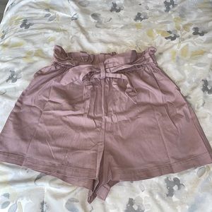 Wild Fable Target mauve paperbag high waist shorts